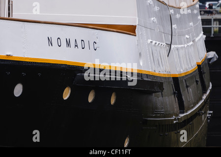 L'offre nomade, navire construit au transport des passagers sur le titanic à Cherbourg. Banque D'Images