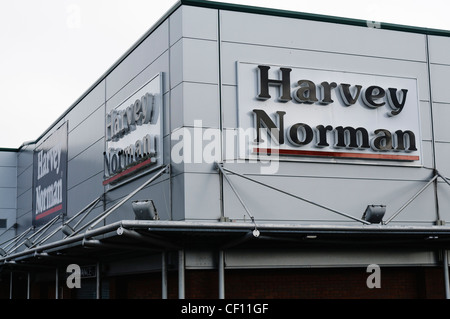 Harvey Norman, meubles, articles, électriques et un magasin d'informatique. Banque D'Images