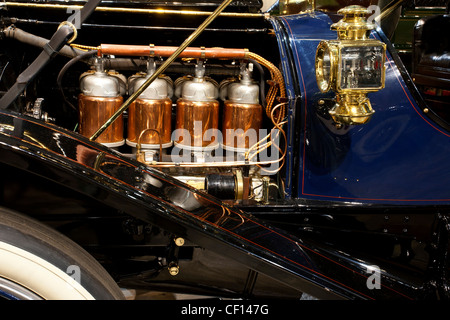 Détail d'une Cadillac 1909 moteur. 30 Modèle Touring Demi-Tonneau. Fountainhead Antique Auto Museum. Fairbanks. De l'Alaska. USA Banque D'Images