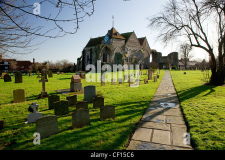 L'église St Mary à Rye East Sussex Banque D'Images