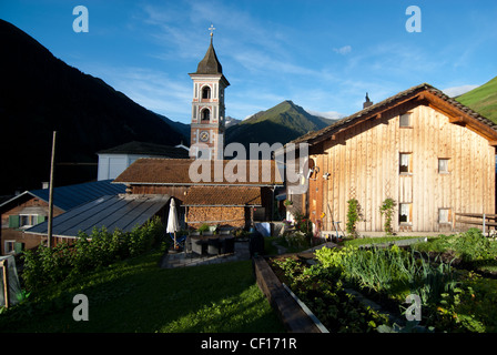 Vrin, Val Lumnezia, Grisons, Suisse Banque D'Images