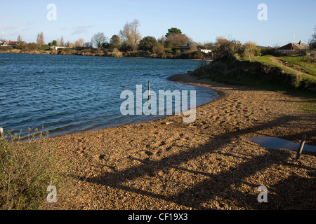 Lac dans le village de King's Lynn dans le Norfolk Banque D'Images