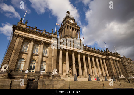 Hôtel de ville de Leeds, Headrow Leeds, West Yorkshire Banque D'Images