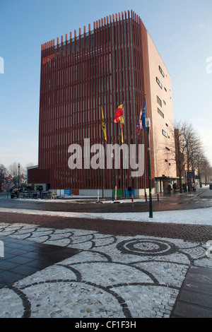 Une vue de la gare principale de la ville de Bruges de HET ZAND Square Banque D'Images