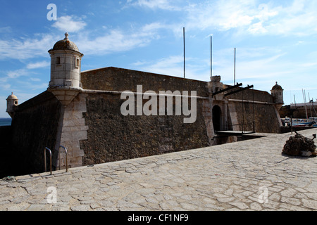 Le Fort de Ponta da Bandeira à Lagos, Portugal. Banque D'Images