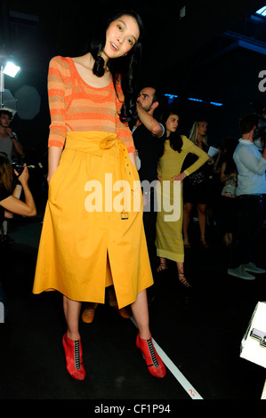 Sonia Rykiel Paris Backstage Prêt à Porter Printemps Été 2012 Banque D'Images