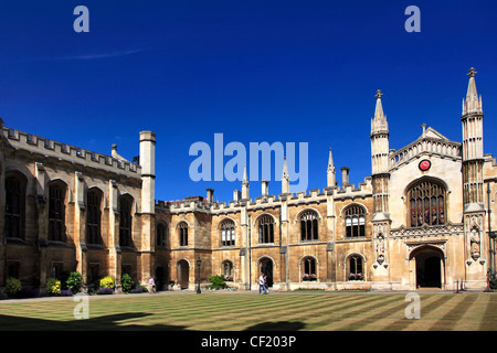 Une vue extérieure d'un Corpus Christi College University College, Cambridge, Cambridgeshire, Angleterre Ville, UK Banque D'Images