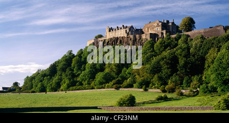 Le Château de Stirling, Stirling, Ecosse, Royaume-Uni. Vue panoramique du King's Knott. Banque D'Images