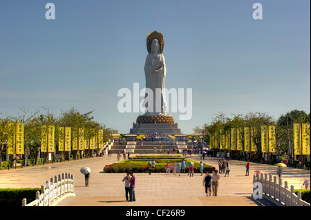 108 mètres Guanyin Statue de Nanshan, sur l'île de Hainan, Sanya, Chine Banque D'Images