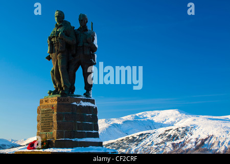 Le Mémorial Commando près de Spean Bridge dans le Great Glen commémore les commandos qui se sont entraînés dans la région durant la Deuxième W Banque D'Images