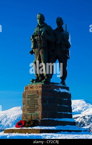 Le Mémorial Commando près de Spean Bridge dans le Great Glen commémore les commandos qui se sont entraînés dans la région durant la Deuxième W Banque D'Images