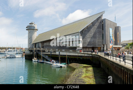 Le National Maritime Museum Cornwall, dédié à "promouvoir une compréhension des bateaux et leur place dans la vie des gens, et de Banque D'Images