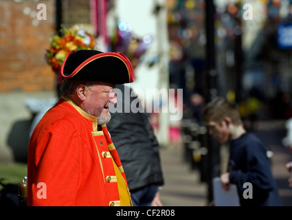 Le crieur de Rochester. Banque D'Images