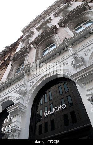 Gaucho signe sur l'entrée de la steak restaurant à Chancery Lane London England UK Banque D'Images