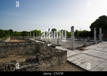 Réserve archéologique Abritus, camp militaire romain plus tard, centre urbain de la province de Mésie inférieure à l'Empire romain Banque D'Images