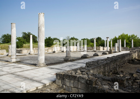 Réserve archéologique Abritus, camp militaire romain plus tard, centre urbain de la province de Mésie inférieure à l'Empire romain Banque D'Images