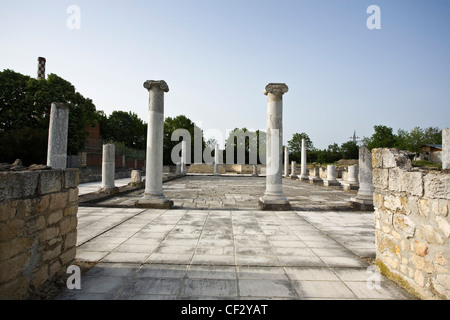 Réserve archéologique Abritus, camp militaire romain plus tard, centre urbain de la province de Mésie inférieure à l'Empire romain Banque D'Images