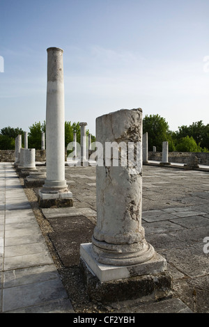 Réserve archéologique Abritus, camp militaire romain plus tard, centre urbain de la province de Mésie inférieure à l'Empire romain Banque D'Images