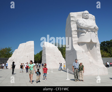 Martin Luther King, National Memorial sur le Mall à Washington, D.C. Banque D'Images