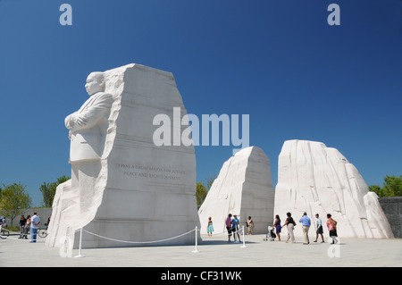 Martin Luther King, National Memorial sur le Mall à Washington, D.C. Banque D'Images