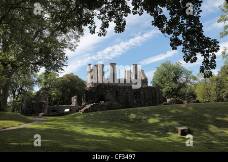 Les ruines de château de Huntly construite autour de 1190, foyer spirituel du clan Gordon. Banque D'Images