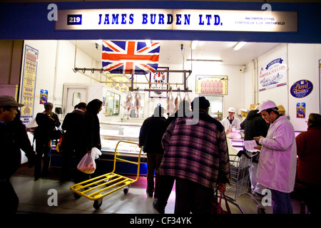 Marché de Smithfield, Londres Marchés Centraux, Ville de London, le plus grand marché de la viande en gros au Royaume-Uni. Banque D'Images