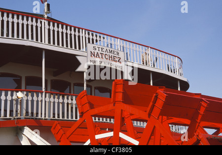 USA New Orleans tour en bateau à aubes Natchez P/S Banque D'Images