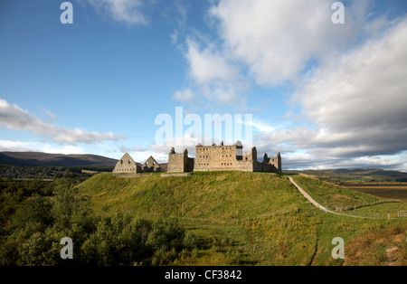 Une vue vers la caserne Ruthven. Ce fut le site de deux anciens châteaux qui étaient tous les deux détruits. Banque D'Images