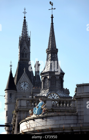 Une statue de Cérès sur l'ancienne rive nord de l'Ecosse à Aberdeen. Banque D'Images