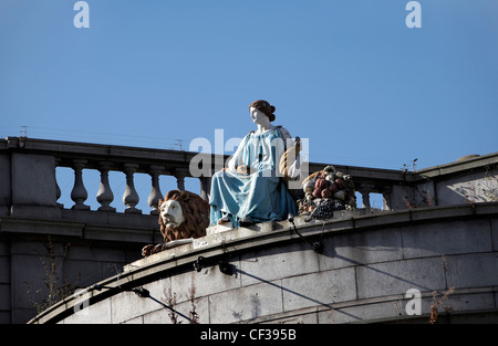 Statue de Cérès sur l'ancienne rive nord de l'Ecosse Aberdeen. Banque D'Images