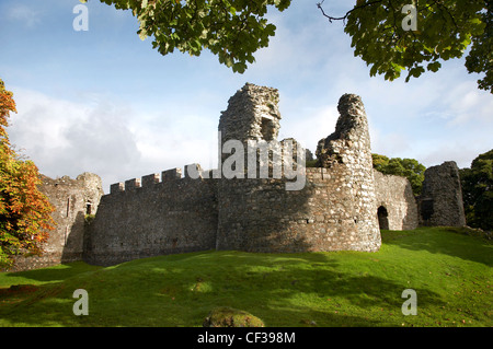 Les vestiges historiques du vieux Inverlochy Castle dans les Highlands écossais. Banque D'Images