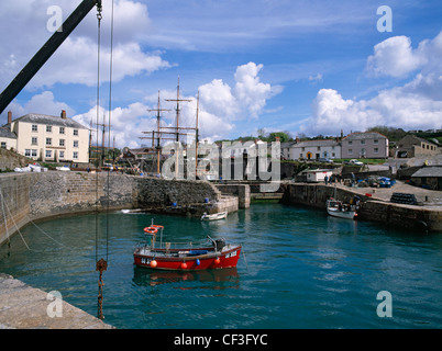 Charlestown est un célèbre film et télévision l'emplacement (Poldark, etc.) construit 1793-1801 pour l'industriel local Charles Rashleigh. Banque D'Images