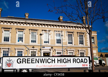 Greenwich high road Banque D'Images