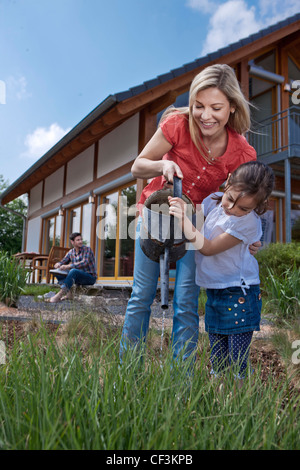 En face de la famille Lehner energy house, Poing, Bavaria, Germany, Europe Banque D'Images