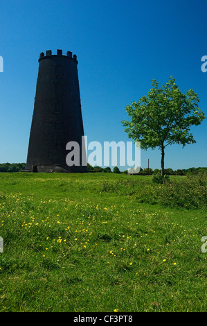 Le moulin noir monument à pâturage connu comme Beverley Westwood. Banque D'Images