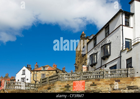 Le Bay Hotel de Scarborough, qui aurait été le plus occupé de la communauté sur la contrebande Yorkshire Coast au cours du 18e siècle. Banque D'Images