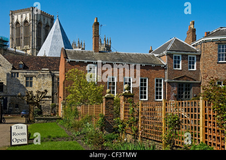 L'arrière de Grays Court, une maison de campagne anglaise au coeur de New York. Banque D'Images