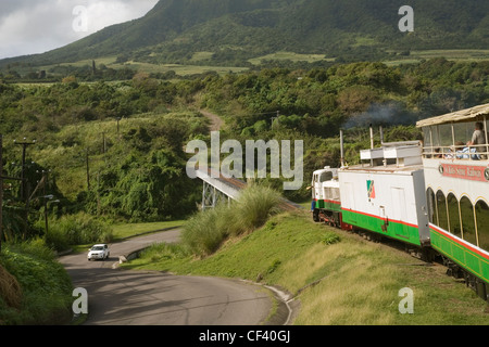 Caraïbes St.Kitts Scenic Railway Banque D'Images