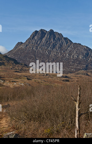 Tryfan, face est de d'accueil de nombreuses rock montées. Snowdonia, le Nord du Pays de Galles Banque D'Images