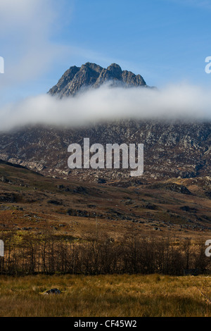 Tryfan, face est de d'accueil de nombreuses rock montées. Snowdonia, le Nord du Pays de Galles Banque D'Images