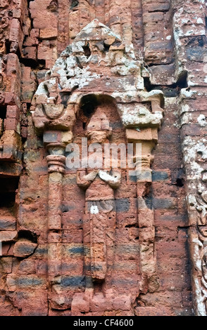 Ruines du temple hindou, la civilisation Cham, mon fils, au Vietnam Banque D'Images