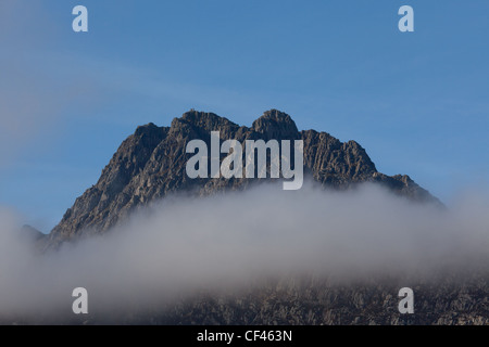 Tryfan, face est de d'accueil de nombreuses rock montées. Snowdonia, le Nord du Pays de Galles Banque D'Images