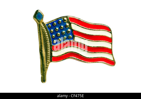 L'épinglette du drapeau américain Banque D'Images