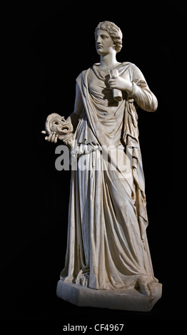 Muse de Louveciennes Roman Statue Femme 2e siècle ap. Banque D'Images