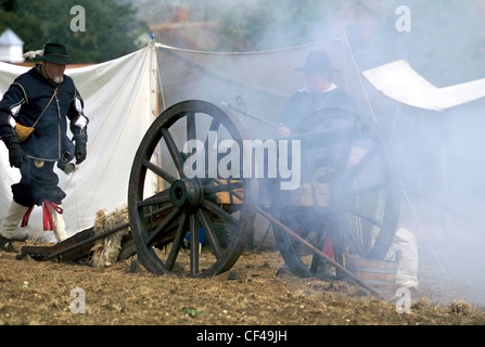 English Civil War Re-enactment au Saffron Walden. Banque D'Images