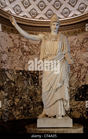 L'Athena Pallas de Velletri portant un casque copie romaine 1 100 5 100 BC BC après original par Phidias Grèce Grec Banque D'Images