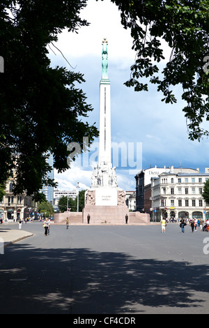 Monument de la liberté, Riga, Lettonie, Pays Baltes, Europe Banque D'Images