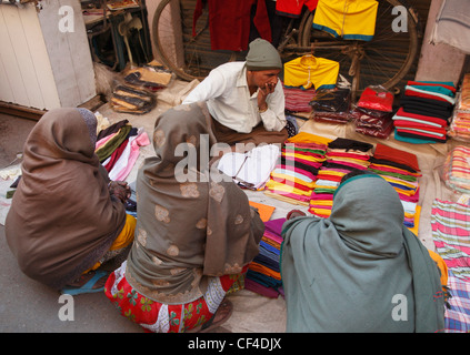 L'Inde, Uttar Pradesh, Agra, Kinari Bazar, personnes, Banque D'Images