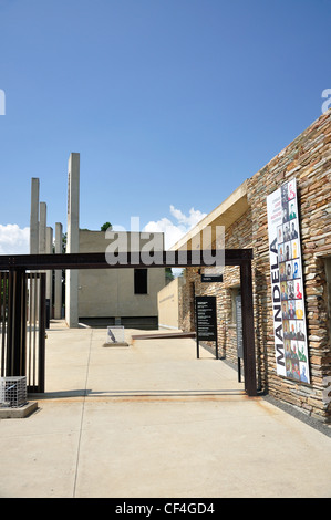 Entrée du musée de l'Apartheid, Johannesburg, la Province de Gauteng, Afrique du Sud Banque D'Images