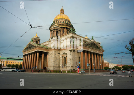 Russie Saint-pétersbourg, la Cathédrale Saint Isaac ou Isaakievskiy Sobor Banque D'Images